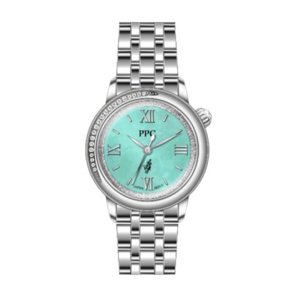 Paris Polo Club PPC-FC11-SL-BG Solid Stainless Steel Women Watch 